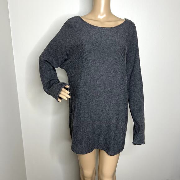 Michael Kors Gray Zipper Knit Sweater - Picture 1 of 8